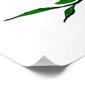 Stop en ruik de Rozen Poster (Hoek)