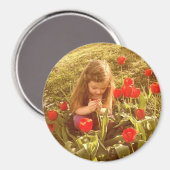 Stop en ruik de tulpen rond magneet (Voorkant / Achterkant)