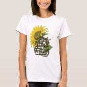 Stop en ruik de zonnebloemen t-shirt (Voorkant)