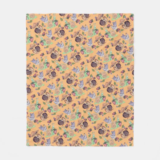 Stop en Ruik het palatroonvezel van de aardbeien Fleece Deken (Voorkant)