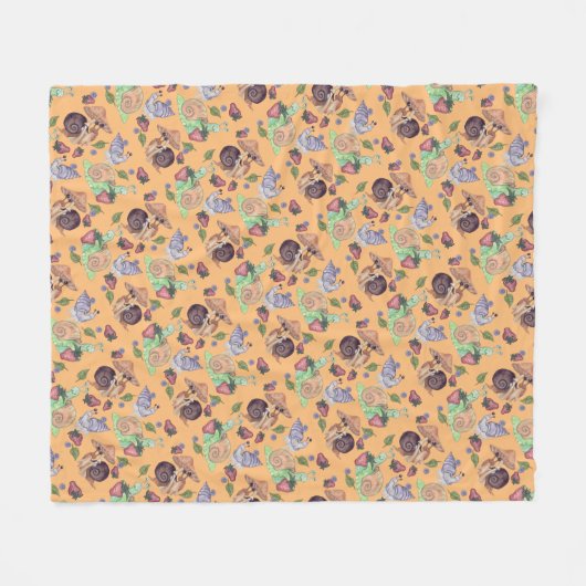 Stop en Ruik het palatroonvezel van de aardbeien Fleece Deken (Voorkant (Horizontaal))