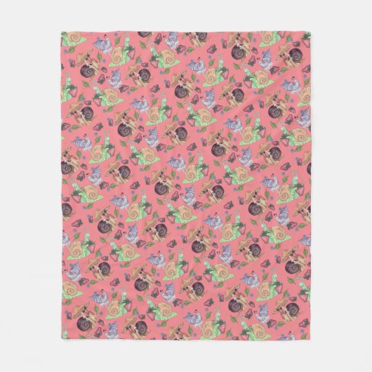 Stop en Ruik het palatroonvezel van de aardbeien Fleece Deken (Voorkant)