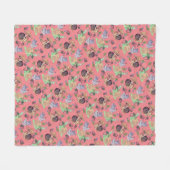 Stop en Ruik het palatroonvezel van de aardbeien Fleece Deken (Voorkant (Horizontaal))