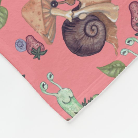 Stop en Ruik het palatroonvezel van de aardbeien Fleece Deken (Hoek)