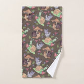 Stop en ruik het slakkenpatroon van aardbeien bad handdoek (Handdoek)