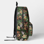 Stop en ruik het slakkenpatroon van aardbeien bedrukte rugzak (Links)