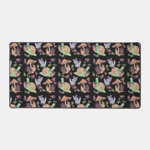 Stop en ruik het slakkenpatroon van aardbeien bureaumat