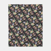 Stop en ruik het slakkenpatroon van aardbeien fleece deken (Voorkant)