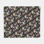 Stop en ruik het slakkenpatroon van aardbeien fleece deken (Voorkant (Horizontaal))