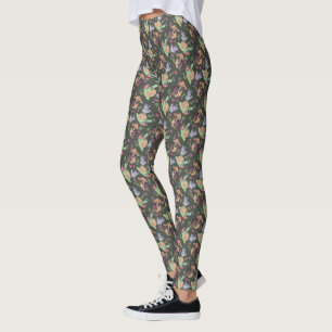 Stop en ruik het slakkenpatroon van aardbeien leggings