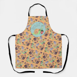 Stop en ruik het slakkenpatroon van aardbeien schort