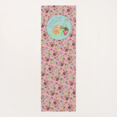 Stop en ruik het slakkenpatroon van aardbeien yogamat (Achterkant)