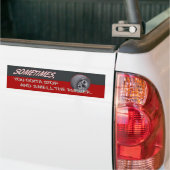 STOP EN SMELL DE RUBBER BUMPERSTICKER (Op Truck)