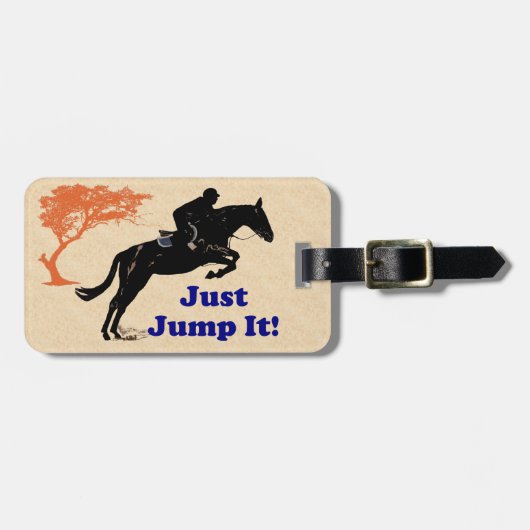 Stop er maar mee! Paard Bagagelabel (Voorkant horizontaal)