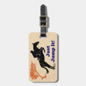 Stop er maar mee! Paard Bagagelabel (Voorkant verticaal)