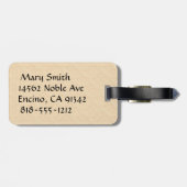 Stop er maar mee! Paard Bagagelabel (Achterkant horizontaal)