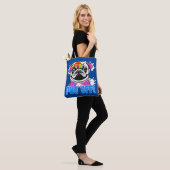Stop eraf! Pug Graffiti Spuitbus Tote Bag (Op model)