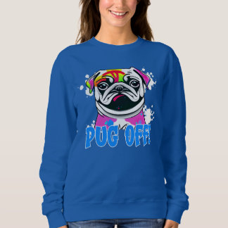 Stop eraf! Pug Graffiti Spuitverf Trui