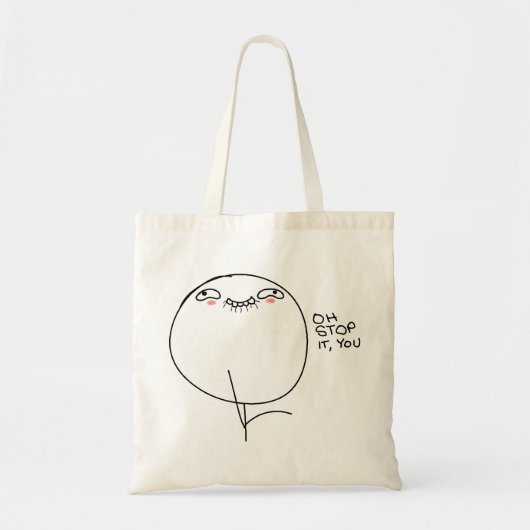 Stop ermee, Canvas tas. Tote Bag (Voorkant)