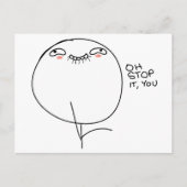 Stop ermee, jij Briefkaart (Voorkant)
