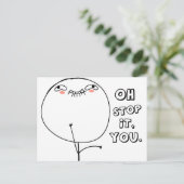 Stop ermee. - meme briefkaart (Staand voorkant)