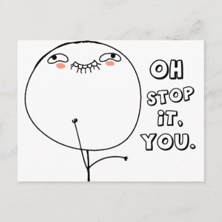 Stop ermee. - meme briefkaart