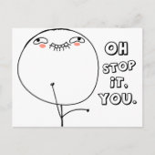 Stop ermee. - meme briefkaart (Voorkant)