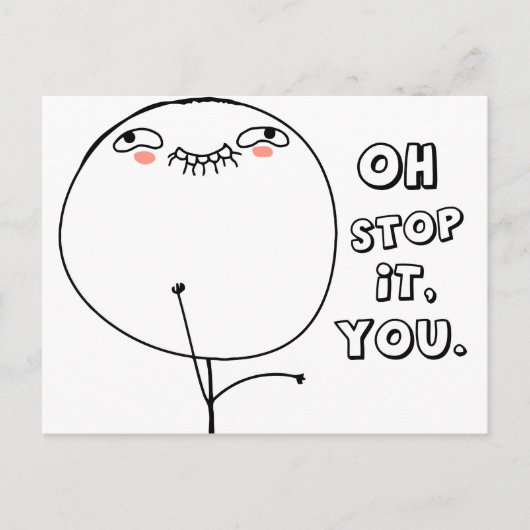 Stop ermee. - meme briefkaart (Voorkant)