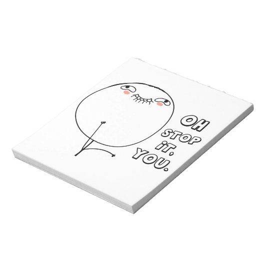 Stop ermee. - meme notitieblok (Linkerzijde)