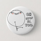 Stop ermee. - meme ronde button 5,7 cm (Voorkant)