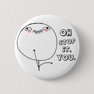 Stop ermee. - meme ronde button 5,7 cm