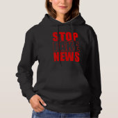 Stop Fake News Rights Journalistiek Journalist Per Hoodie (Voorkant)