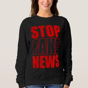 Stop Fake News Rights Journalistiek Journalist Per Trui