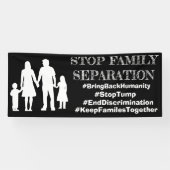 STOP FAMILIESEPARATION Anti Trump Immigration Sign Spandoek (Horizontaal)