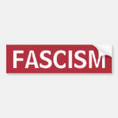 STOP FASCISME BUMPERSTICKER (Voorkant)