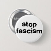 Stop fascisme ronde button 5,7 cm (Voorkant /achterkant)