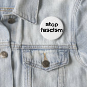 Stop fascisme ronde button 5,7 cm (In situ)