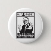 Stop fascisme ronde button 5,7 cm (Voorkant)