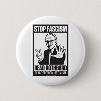 Stop fascisme ronde button 5,7 cm