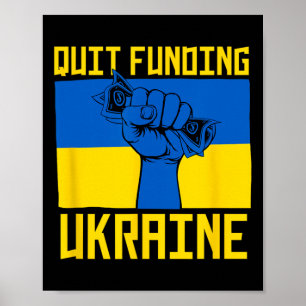 Stop financiering Oekraine Anti-oorlog Amerika eer Poster