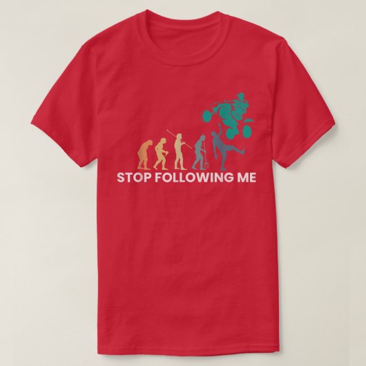 Stop Following Me Evolution Quad Bike Rider 1333 T-shirt (Design voorkant)