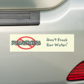 Stop fracking Bumpersticker (Op auto)