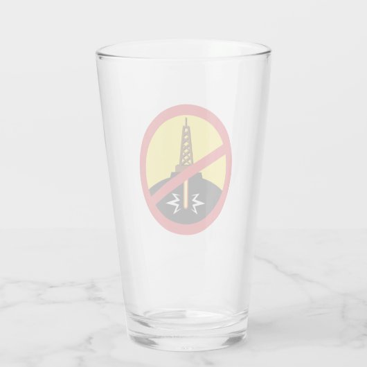 Stop Fracking Glas (Achterkant)