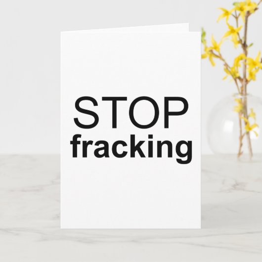 Stop Fracking Kaart (Gele Bloem)