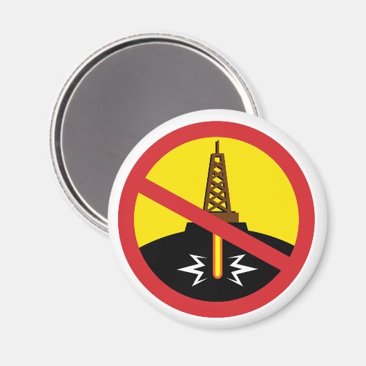 Stop Fracking Magneet (Voorkant / Achterkant)