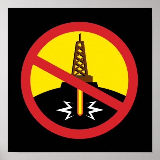 Stop Fracking Poster (Voorkant)