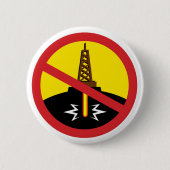 Stop Fracking Ronde Button 5,7 Cm (Voorkant)