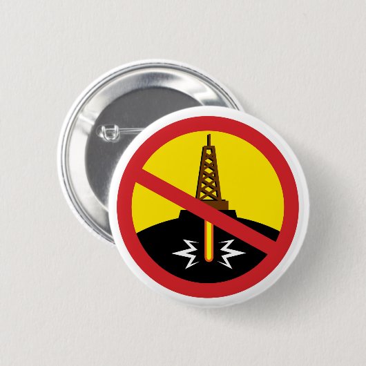 Stop Fracking Ronde Button 5,7 Cm (Voorkant /achterkant)