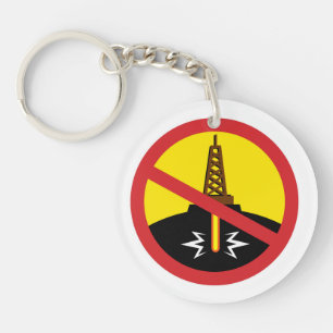 Stop Fracking Sleutelhanger