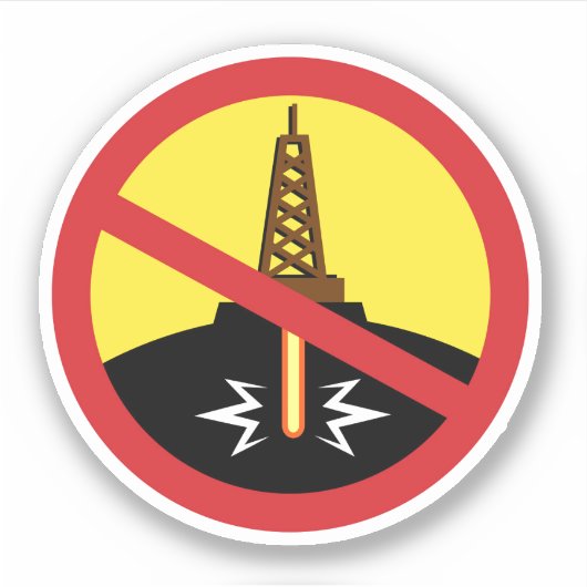 Stop Fracking Sticker (Voorkant)